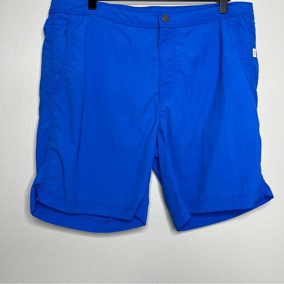 Onia Men Shorts 34‎ Cobalt Blue 8" Inseam Pockets Swim Trunks Hybrid The Calder - Picture 1 of 10